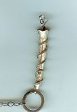 Flower pendent with Smokey quartz crystal beads 